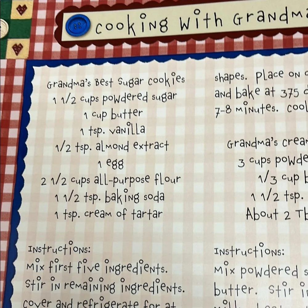 Grandma's House Memory Keeper Scrapbook - Blue